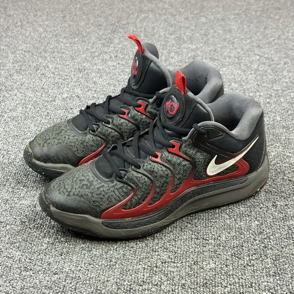 Nike Air KD 17 Late Night Black/Red Bred Basketball Size 4.5 FJ9487-001